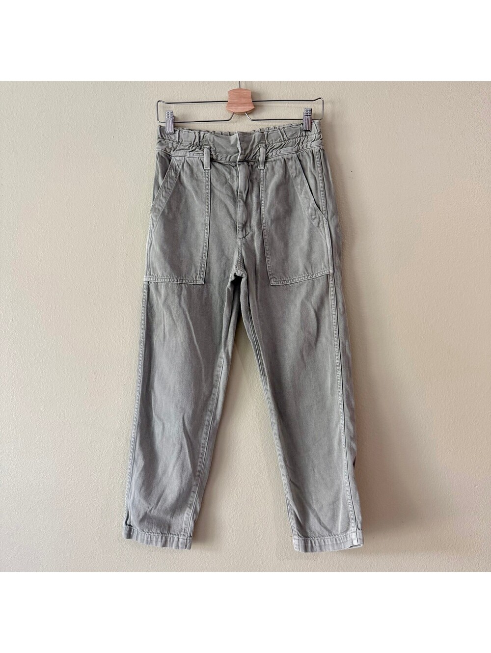 AMO Paperbag Pants in Sage Green Size 24